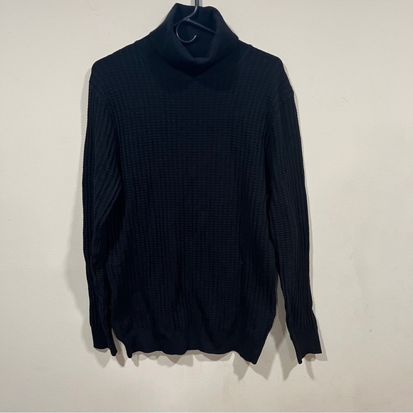 NWT Fred Perry Chunky Knit Turtle Neck black long sleeve size XL twin tipped - Picture 1 of 7